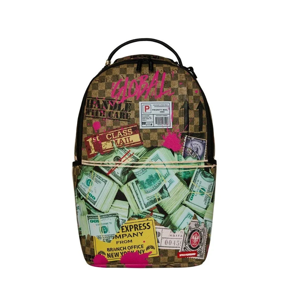 Sprayground Overnight Cash Stash Backpack PVC Laptop Travel Bag SPR219