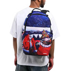Sprayground Santa Sketchy Paint Backpack Unisex Multicolor Graphic Print SPR193 (Multicolor,One Size)